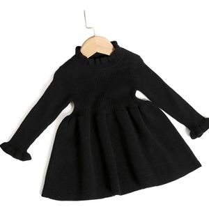 Simplee kids Little Girls' Long Sleeve Girl Dresses Ribbed Knit Sweater